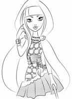 kolorowanki  Ever After High postać z bajki i lalka dla dziewczynki, malowanki do wydruku do pokolorowania kredkami nr  21